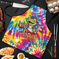 Funny Benito Coqui Frog Apron Puerto Rican Coquí Football