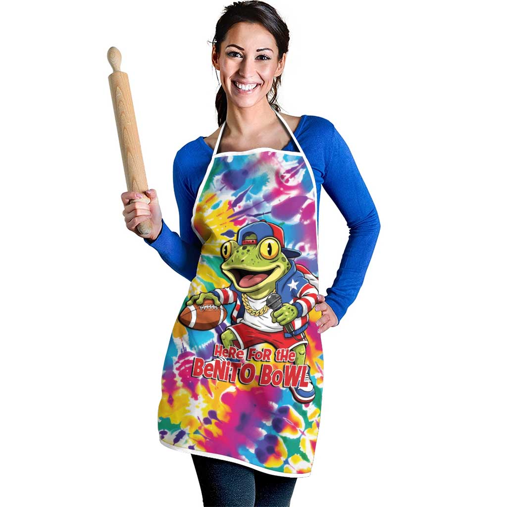 Funny Benito Coqui Frog Apron Puerto Rican Coquí Football