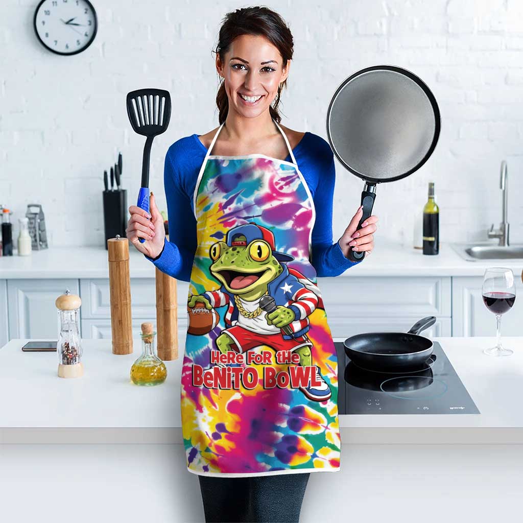 Funny Benito Coqui Frog Apron Puerto Rican Coquí Football