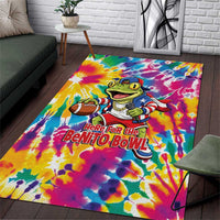 Funny Benito Coqui Frog Area Rug Puerto Rican Coquí Football
