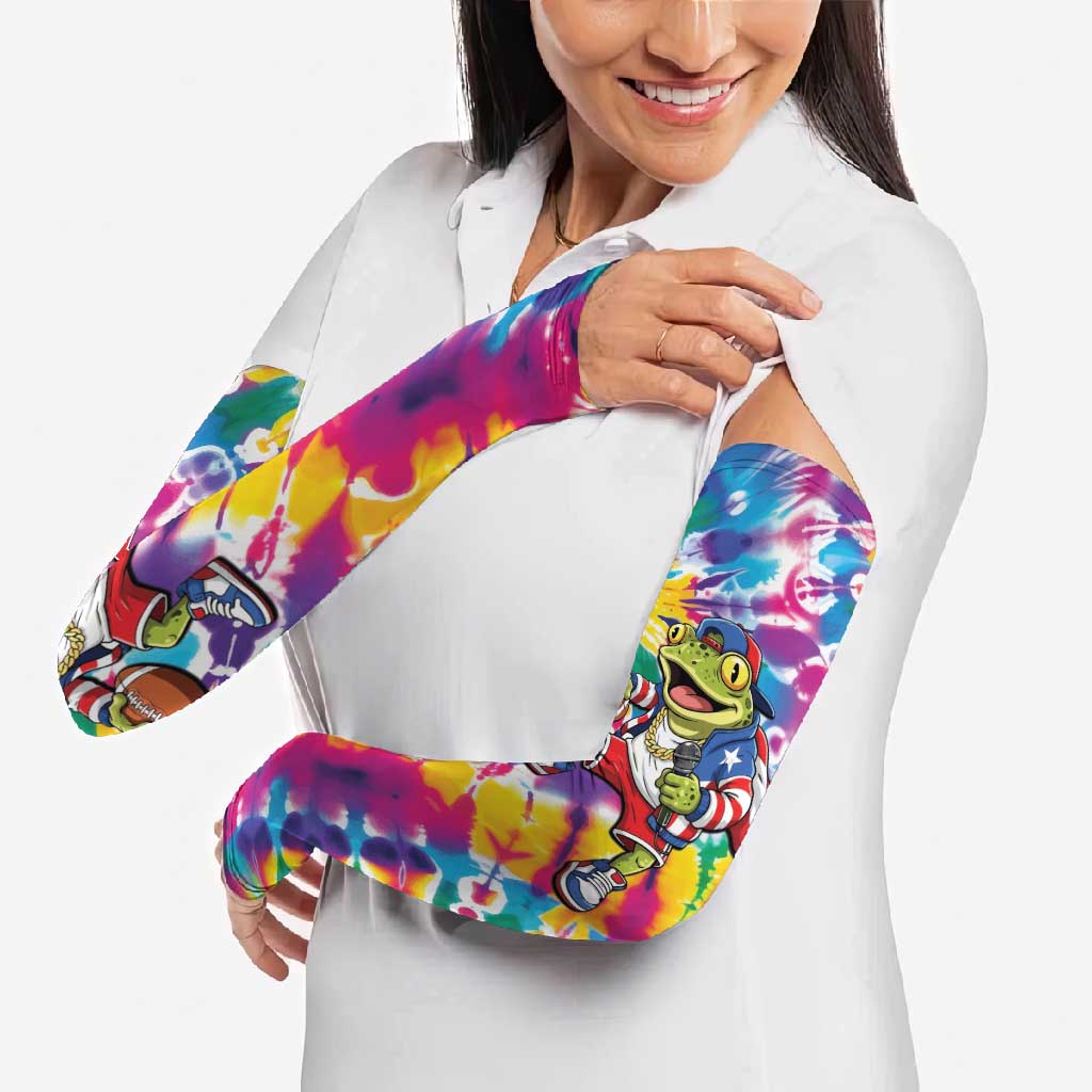Funny Benito Coqui Frog Arm Sleeves Puerto Rican Coquí Football