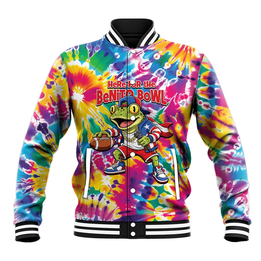 Funny Benito Coqui Frog Baseball Jacket Puerto Rican Coquí Football