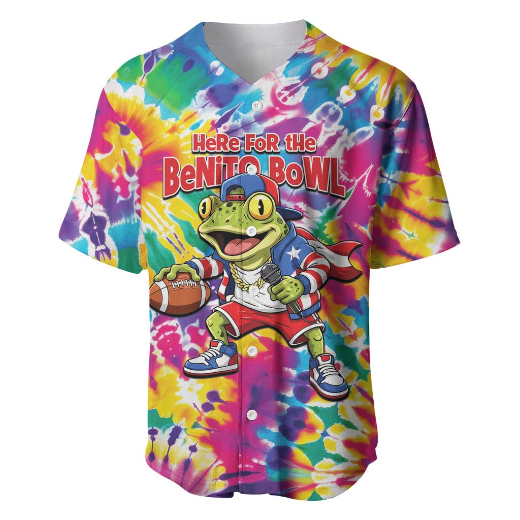 Funny Benito Coqui Frog Baseball Jersey Puerto Rican Coquí Football