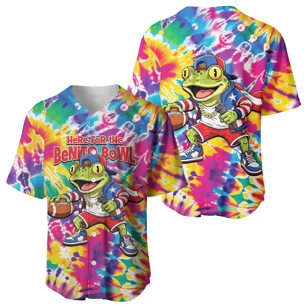 Funny Benito Coqui Frog Baseball Jersey Puerto Rican Coquí Football