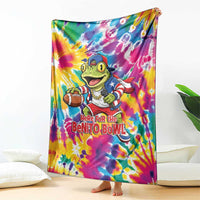 Funny Benito Coqui Frog Blanket Puerto Rican Coquí Football