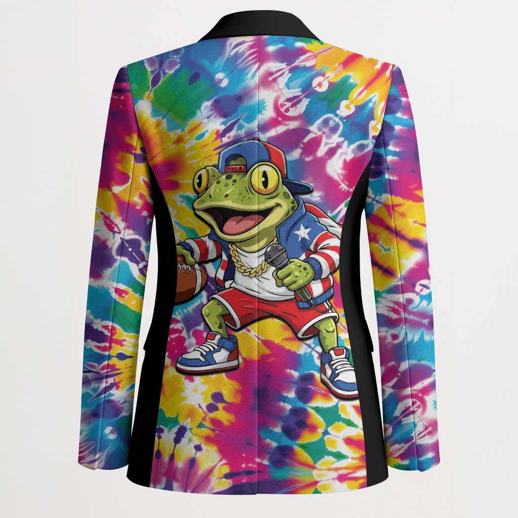 Funny Benito Coqui Frog Blazer Puerto Rican Coquí Football
