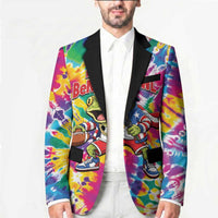 Funny Benito Coqui Frog Blazer Puerto Rican Coquí Football