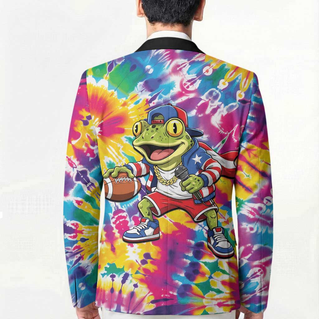 Funny Benito Coqui Frog Blazer Puerto Rican Coquí Football