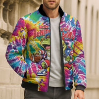 Funny Benito Coqui Frog Bomber Puffer Jacket Puerto Rican Coquí Football