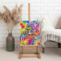 Funny Benito Coqui Frog Canvas Wall Art Puerto Rican Coquí Football