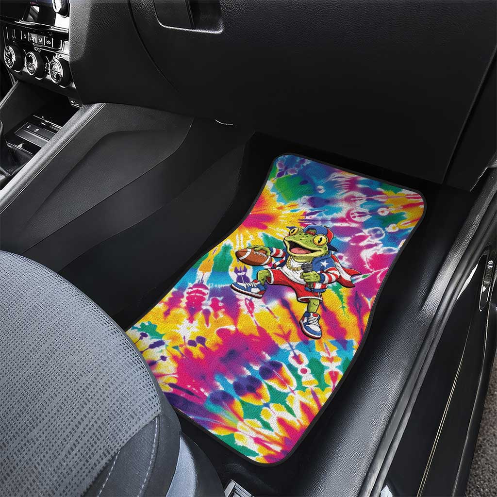 Funny Benito Coqui Frog Car Mats Puerto Rican Coquí Football