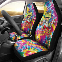 Funny Benito Coqui Frog Car Seat Cover Puerto Rican Coquí Football