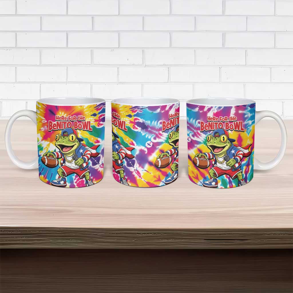 Funny Benito Coqui Frog Ceramic Mug Puerto Rican Coquí Football