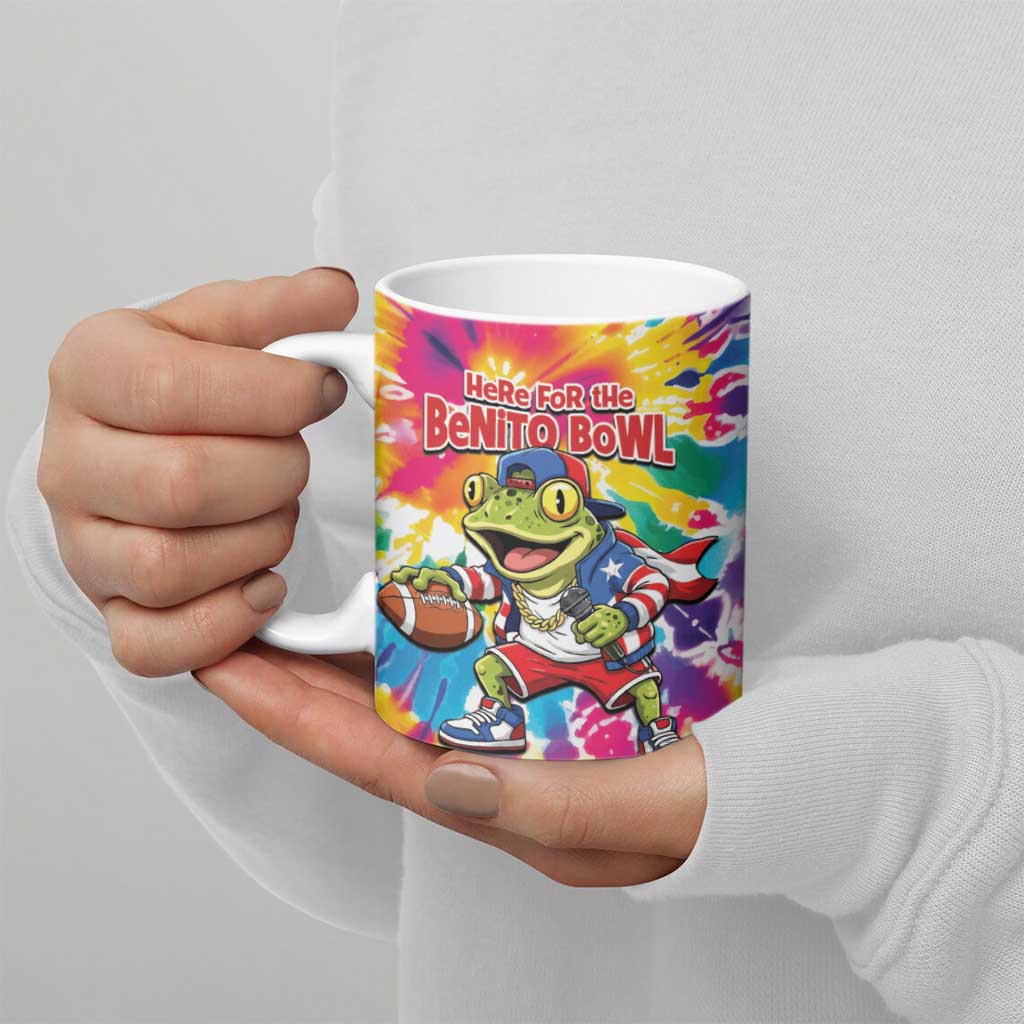 Funny Benito Coqui Frog Ceramic Mug Puerto Rican Coquí Football