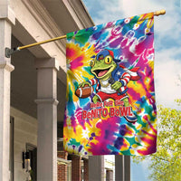 Funny Benito Coqui Frog Garden Flag Puerto Rican Coquí Football
