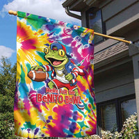 Funny Benito Coqui Frog Garden Flag Puerto Rican Coquí Football