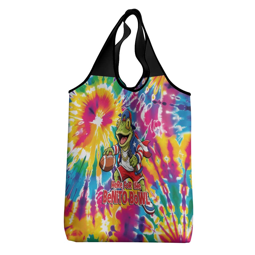 Funny Benito Coqui Frog Grocery Bag Puerto Rican Coquí Football
