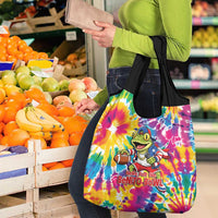 Funny Benito Coqui Frog Grocery Bag Puerto Rican Coquí Football