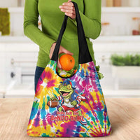 Funny Benito Coqui Frog Grocery Bag Puerto Rican Coquí Football