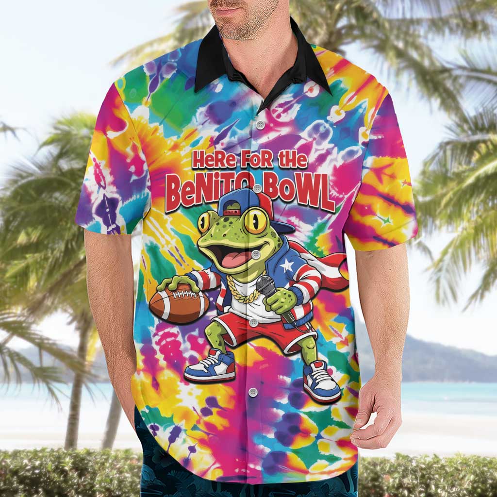 Funny Benito Coqui Frog Hawaiian Shirt Puerto Rican Coquí Football