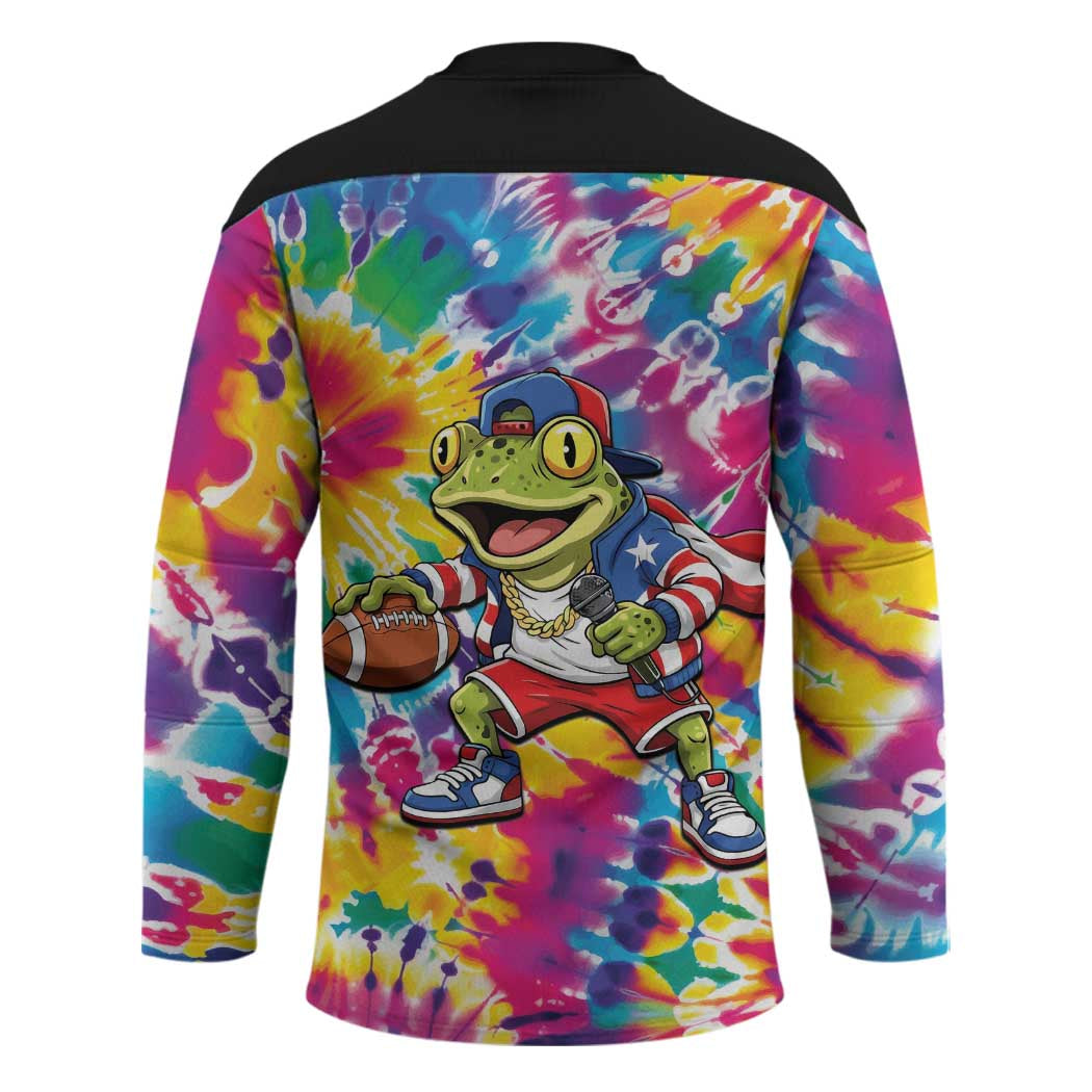 Funny Benito Coqui Frog Hockey Jersey Puerto Rican Coquí Football