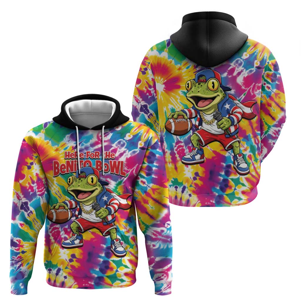Funny Benito Coqui Frog Hoodie Puerto Rican Coquí Football