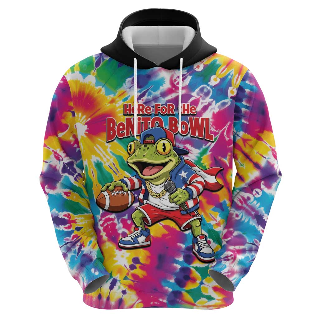 Funny Benito Coqui Frog Hoodie Puerto Rican Coquí Football