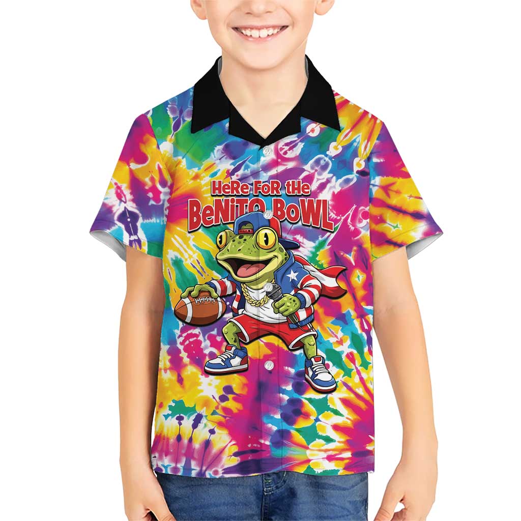 Funny Benito Coqui Frog Kid Hawaiian Shirt Puerto Rican Coquí Football