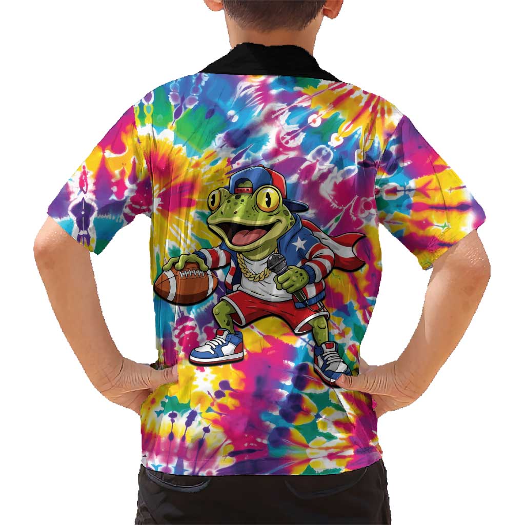 Funny Benito Coqui Frog Kid Hawaiian Shirt Puerto Rican Coquí Football