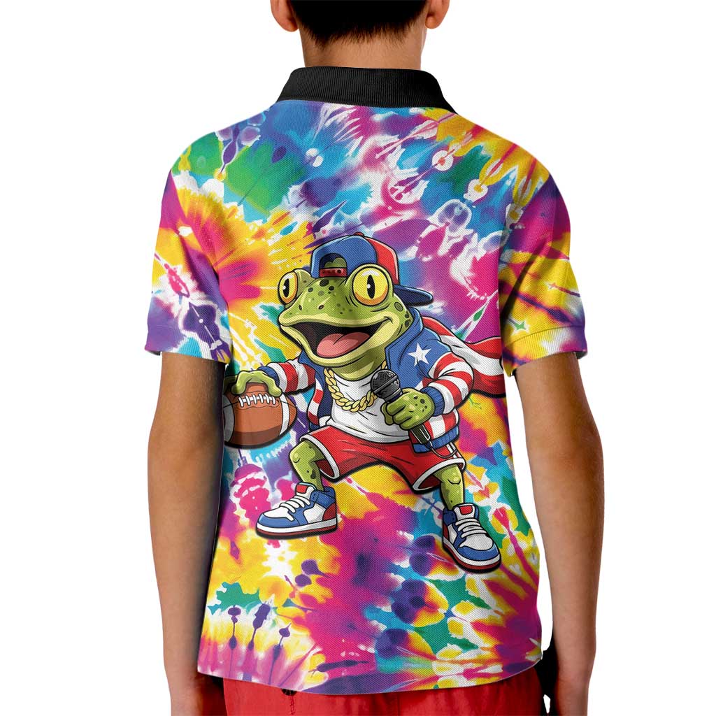 Funny Benito Coqui Frog Kid Polo Shirt Puerto Rican Coquí Football