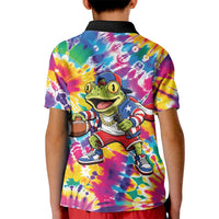 Funny Benito Coqui Frog Kid Polo Shirt Puerto Rican Coquí Football