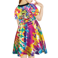 Funny Benito Coqui Frog Kid Short Sleeve Dress Puerto Rican Coquí Football