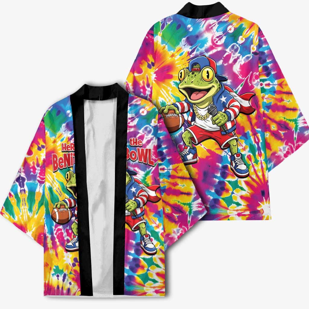Funny Benito Coqui Frog Kimono Puerto Rican Coquí Football