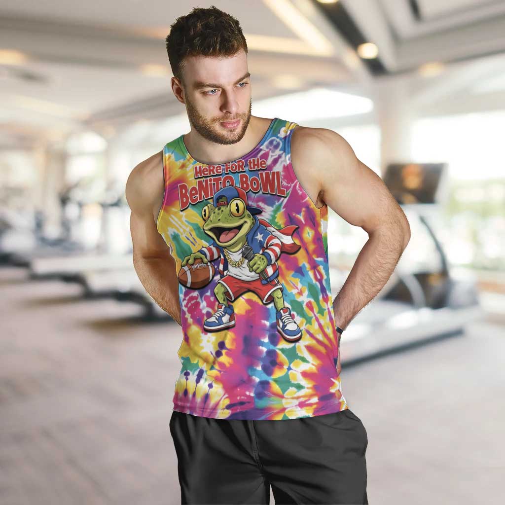 Funny Benito Coqui Frog Men Tank Top Puerto Rican Coquí Football