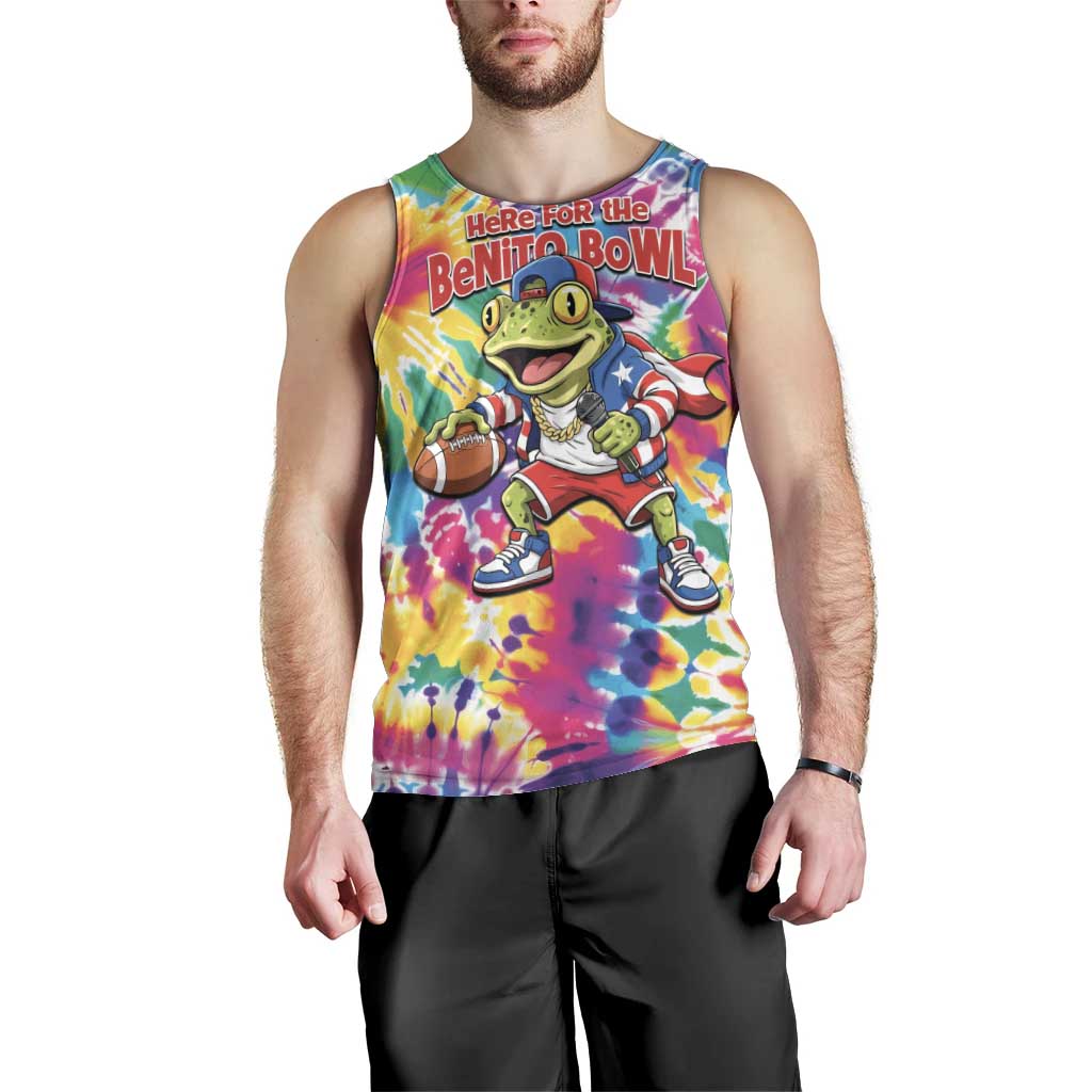 Funny Benito Coqui Frog Men Tank Top Puerto Rican Coquí Football