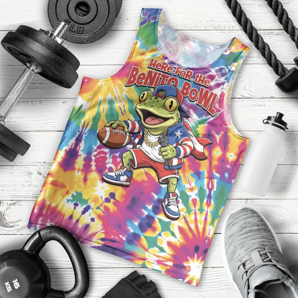 Funny Benito Coqui Frog Men Tank Top Puerto Rican Coquí Football