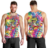 Funny Benito Coqui Frog Men Tank Top Puerto Rican Coquí Football