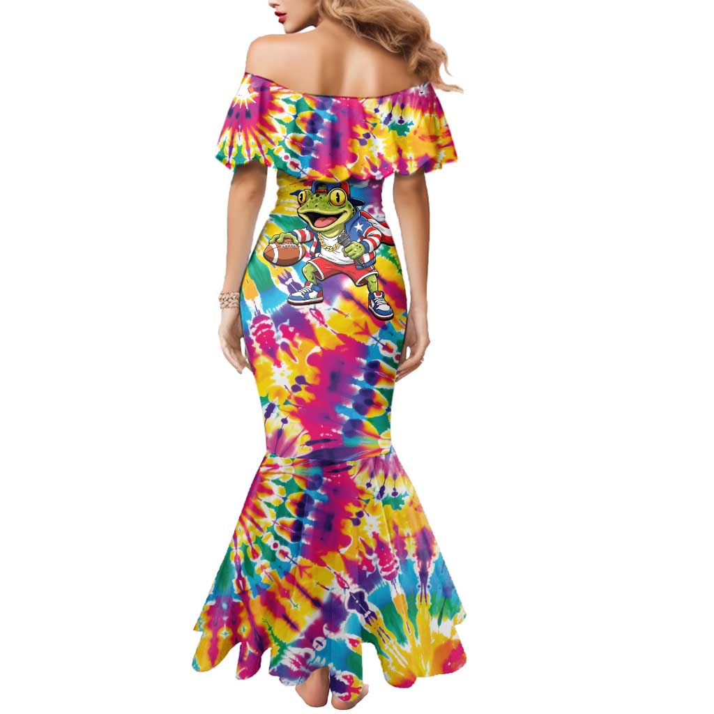 Funny Benito Coqui Frog Mermaid Dress Puerto Rican Coquí Football