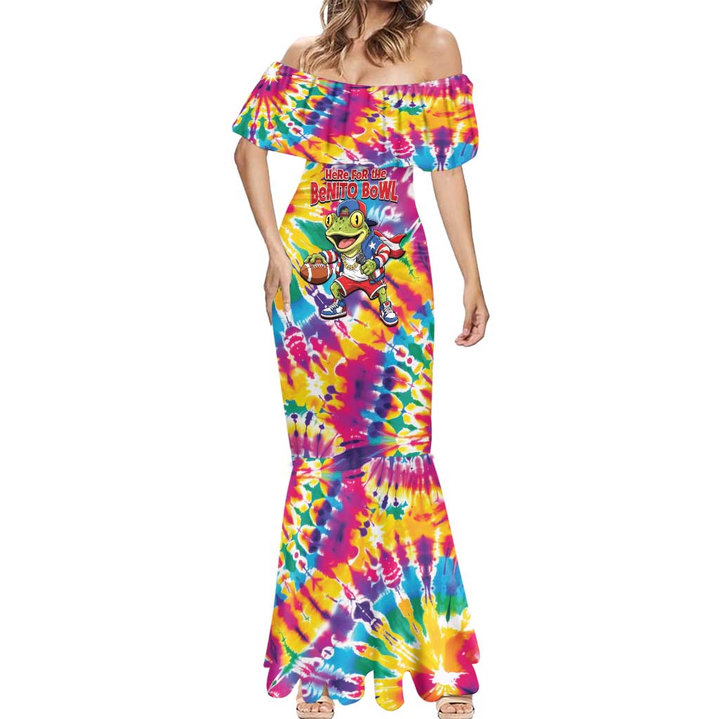 Funny Benito Coqui Frog Mermaid Dress Puerto Rican Coquí Football