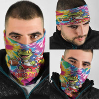 Funny Benito Coqui Frog Neck Gaiter Puerto Rican Coquí Football