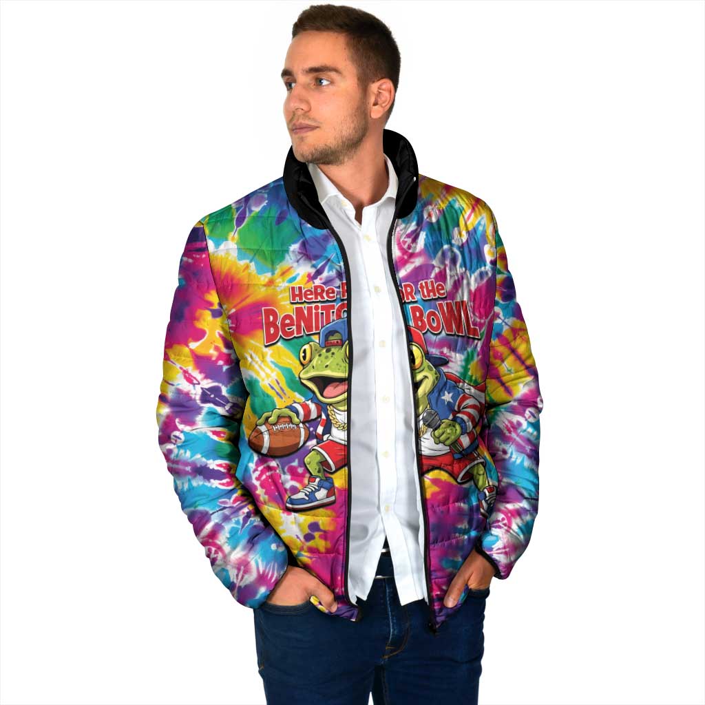 Funny Benito Coqui Frog Padded Jacket Puerto Rican Coquí Football