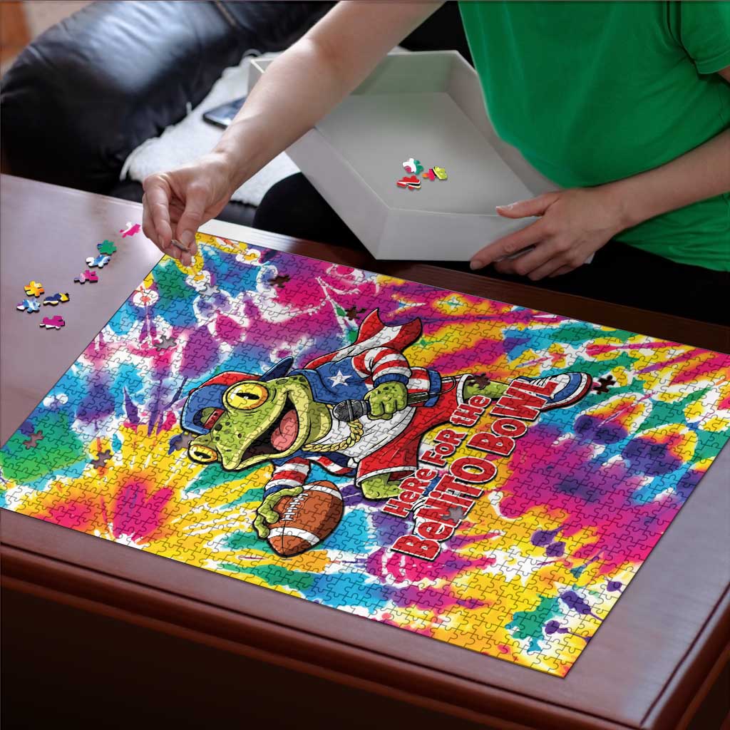 Funny Benito Coqui Frog Puzzle Puerto Rican Coquí Football