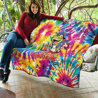 Funny Benito Coqui Frog Quilt Puerto Rican Coquí Football
