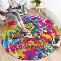 Funny Benito Coqui Frog Round Carpet Puerto Rican Coquí Football
