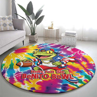 Funny Benito Coqui Frog Round Carpet Puerto Rican Coquí Football