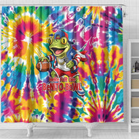 Funny Benito Coqui Frog Shower Curtain Puerto Rican Coquí Football
