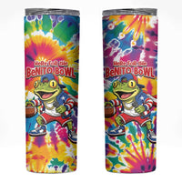 Funny Benito Coqui Frog Skinny Tumbler Puerto Rican Coquí Football