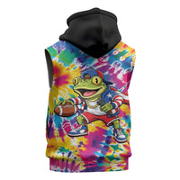 Funny Benito Coqui Frog Sleeveless Zip Hoodie Puerto Rican Coquí Football