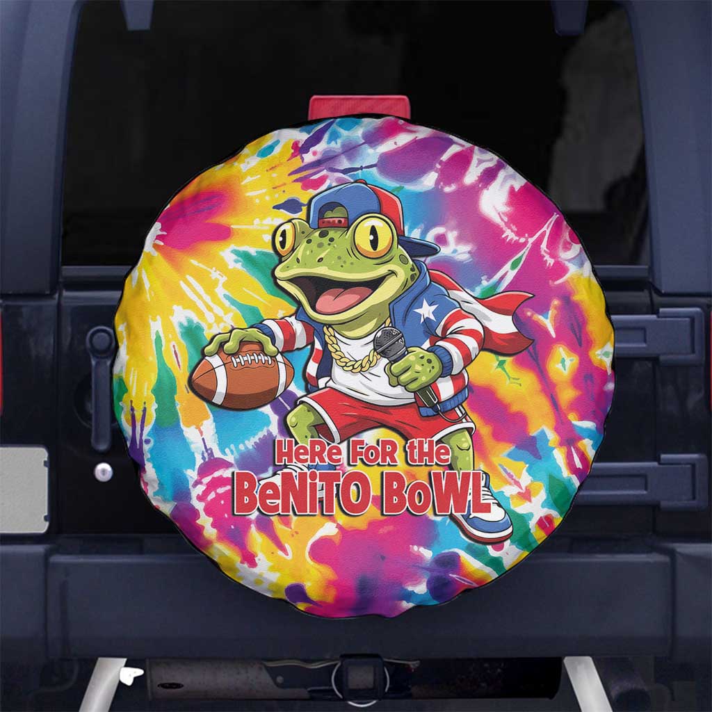 Funny Benito Coqui Frog Spare Tire Cover Puerto Rican Coquí Football