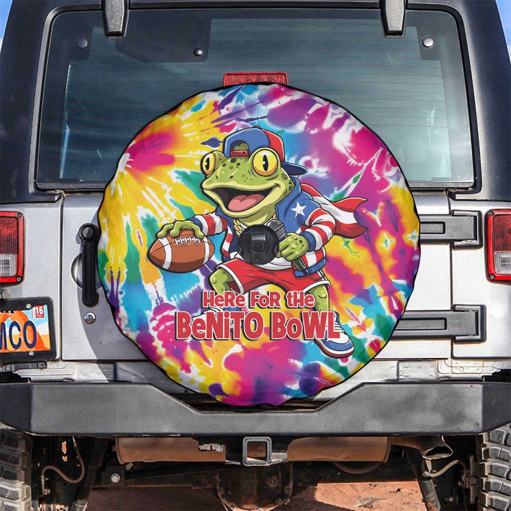 Funny Benito Coqui Frog Spare Tire Cover Puerto Rican Coquí Football